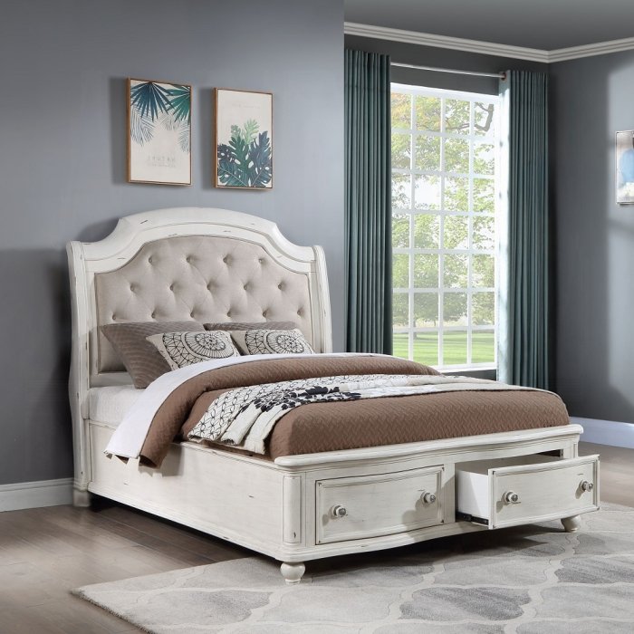 Jaqueline Queen Bed W/Storage