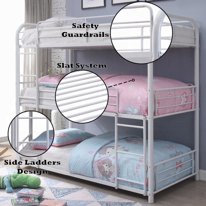 38115_feat.jpg Cairo Triple Full Bunk Bed - Image 2