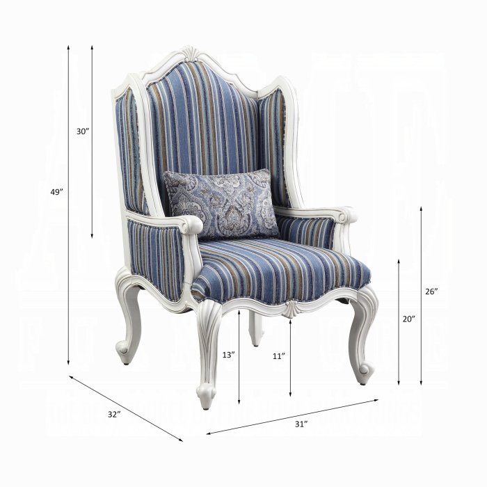 54312_draw.jpg Ciddrenar Chair W/Pillow - Image 2