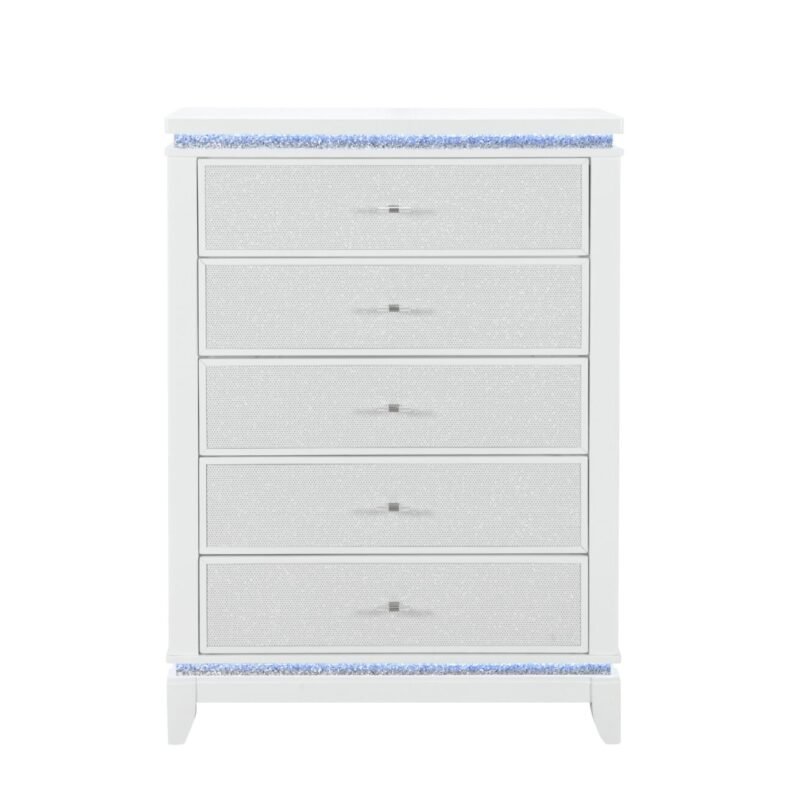 ALINA WHITE CHEST W/ LED