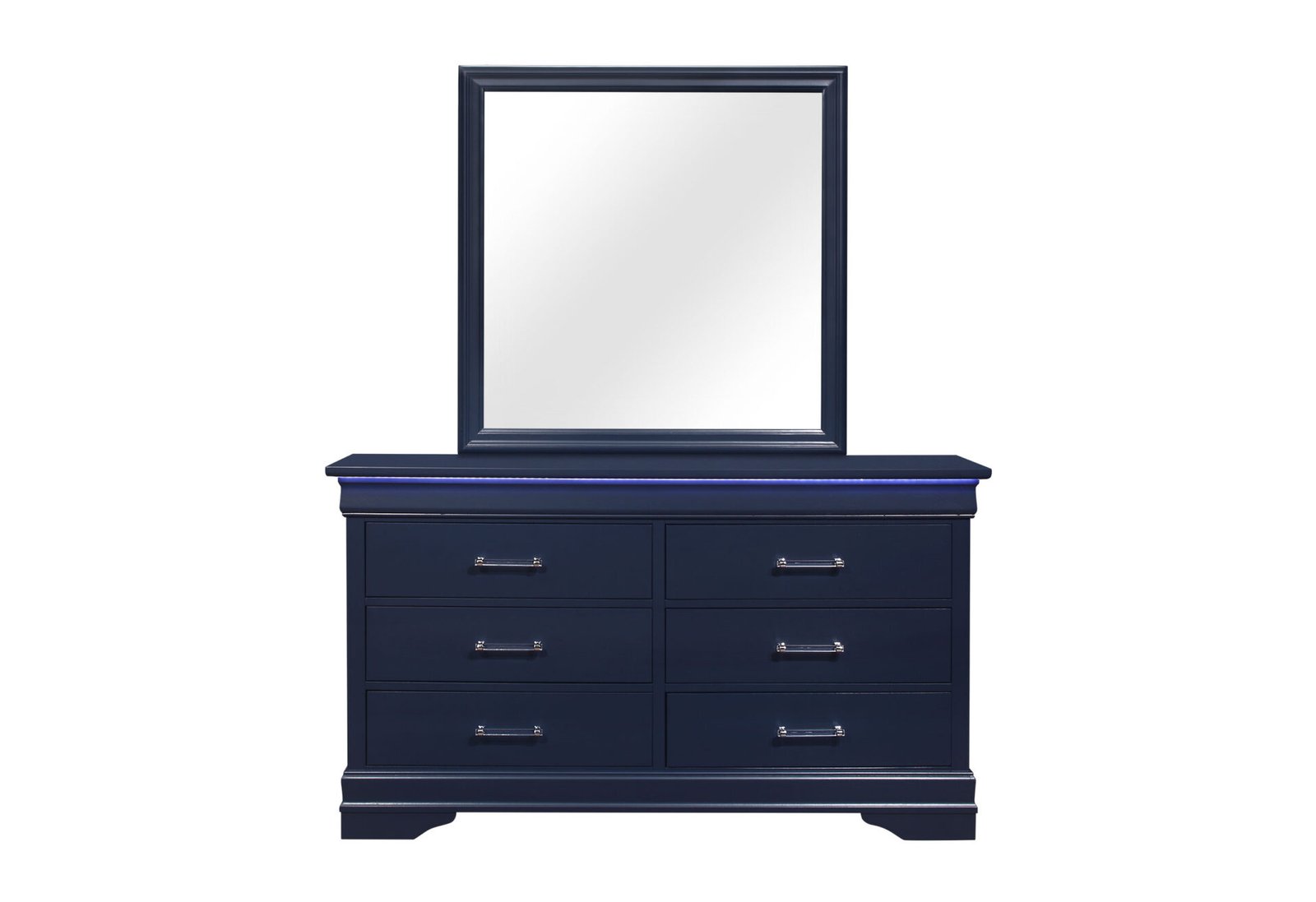 Charlie-Blue-Dresser-1-1.jpg CHARLIE BLUE TWIN BED, DRESSER, MIRROR, & NIGHTSTAND - Image 3
