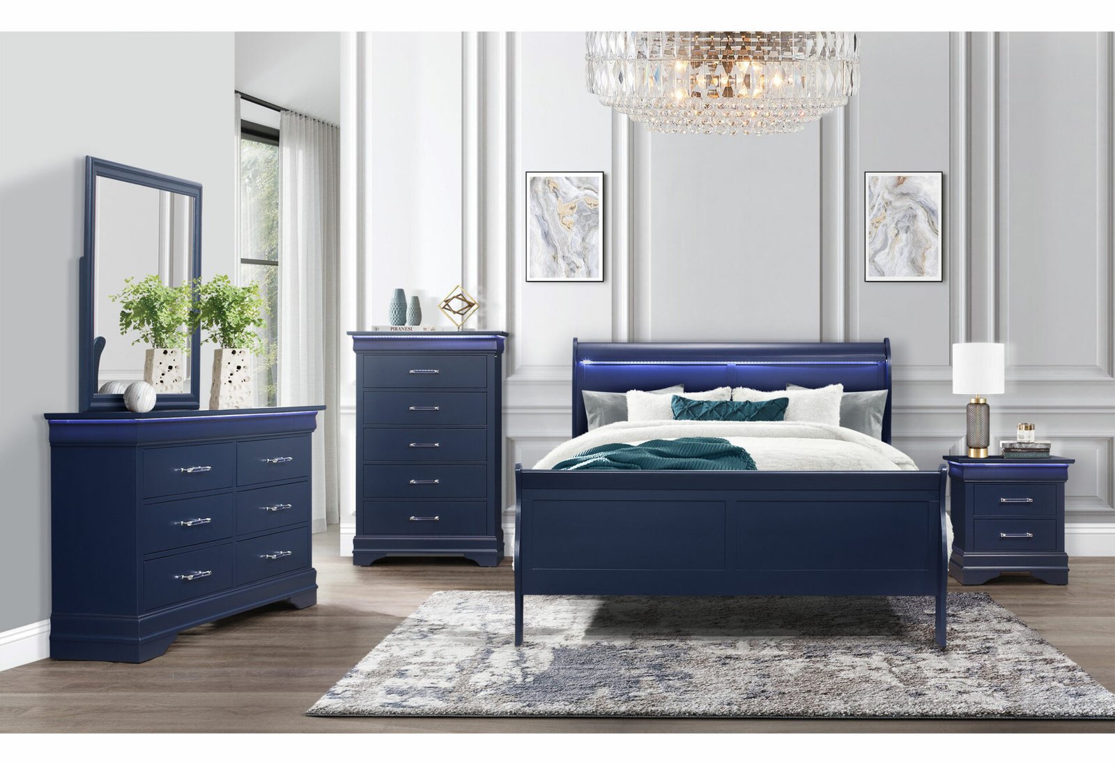 Charlie-Blue-Queen-5PCS-RSC-3.jpg CHARLIE BLUE DRESSER WITH LED - Image 2