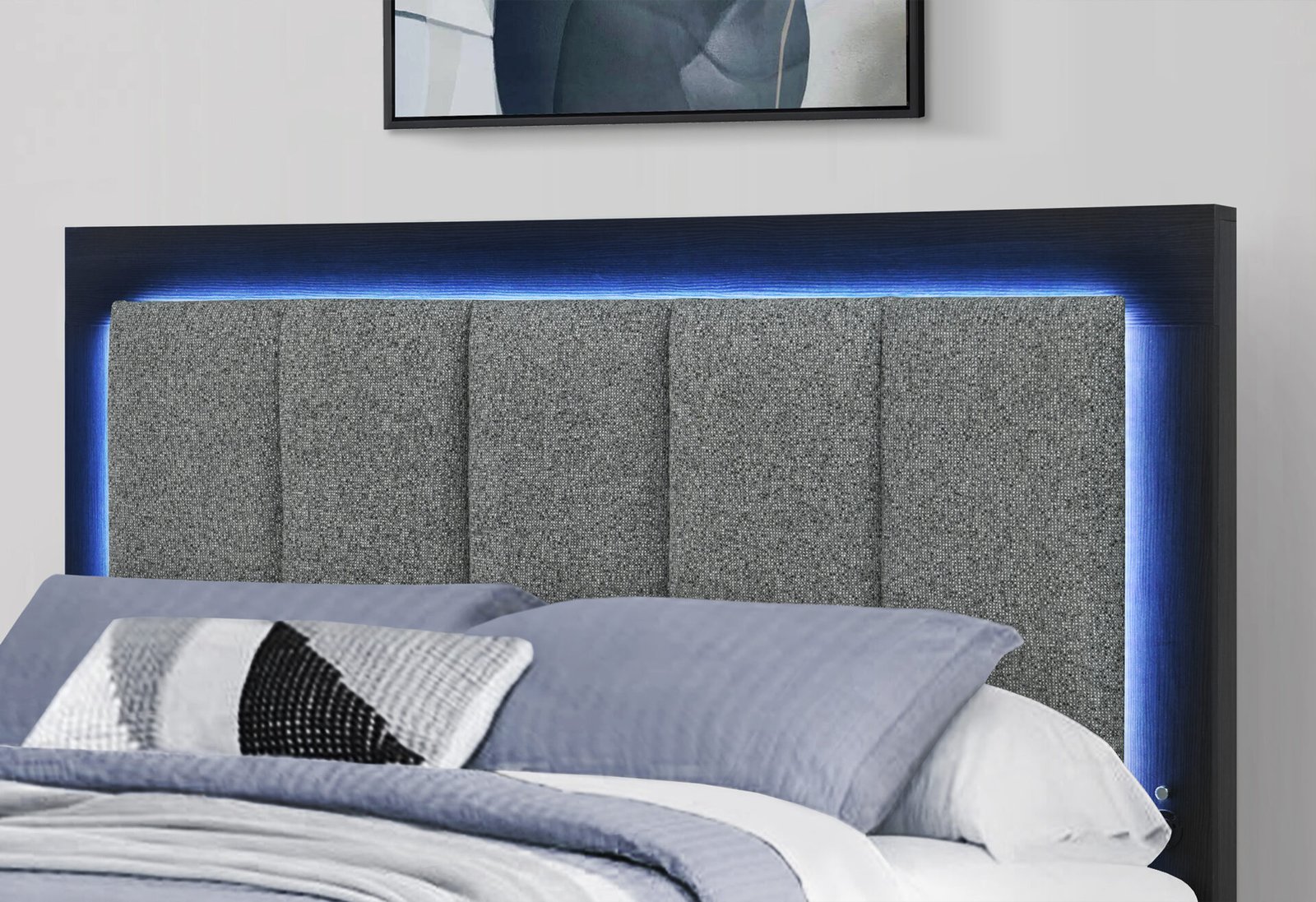 EMMA-GREY-BLACK-QBG-DETAIL-4.jpg EMMA BLACK/GREY FULL BED WITH LED AND USB - Image 3