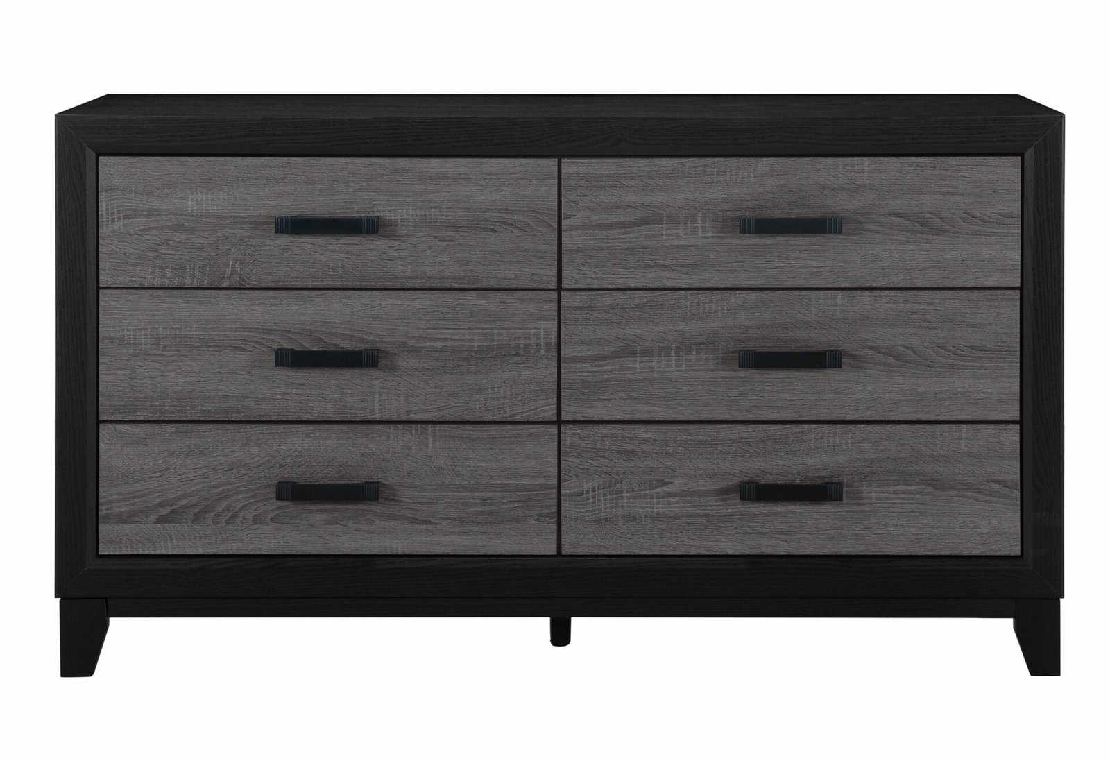 LISBON-GREYBLACK-DR-2.jpg LISBON GREY/BLACK BOOKCASE TWIN BED, DRESSER, MIRROR AND NIGHTSTAND - Image 4