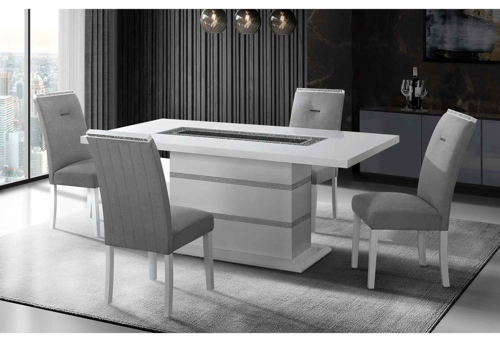 Monaco-WHT-Dining-RSC-NEW.jpg MONACO WHITE DINING TABLE + 8 MONACO DINING CHAIR