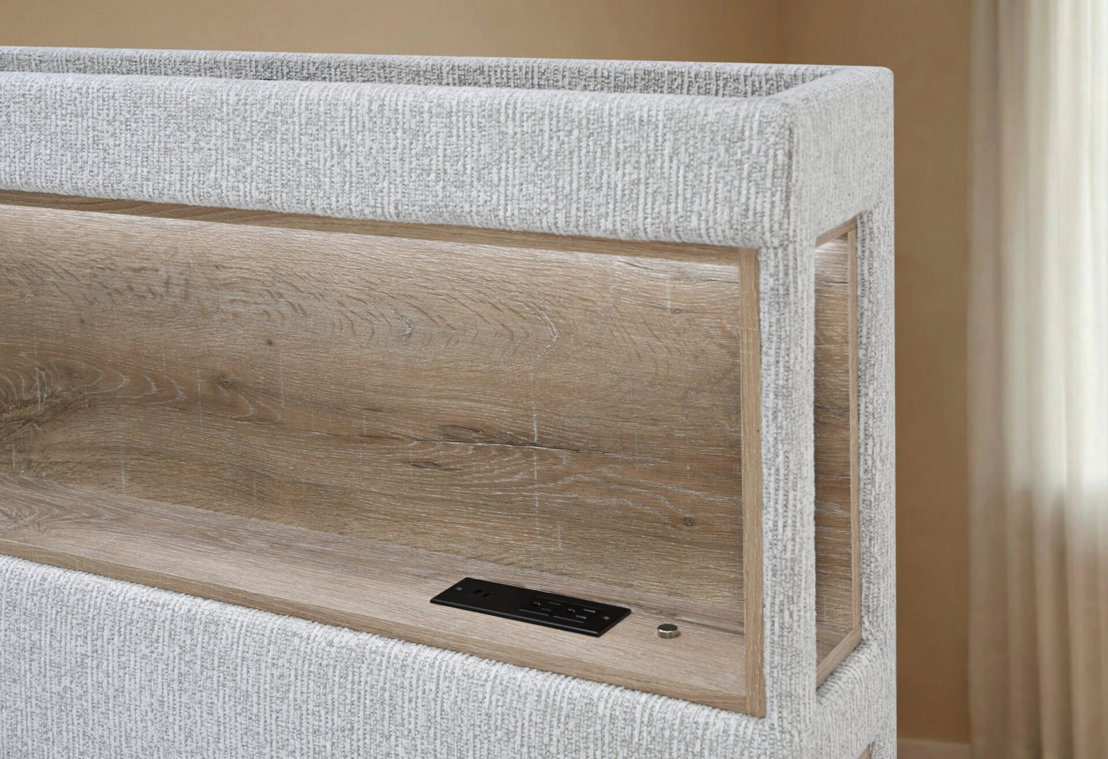 SADIE-KB-BEIGE-BED-DETAILS-2-RSC-2.jpg SADIE BEIGE KING BED WITH STORAGE - Image 3