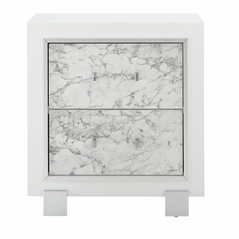 SANTORINI WHITE NIGHTSTAND