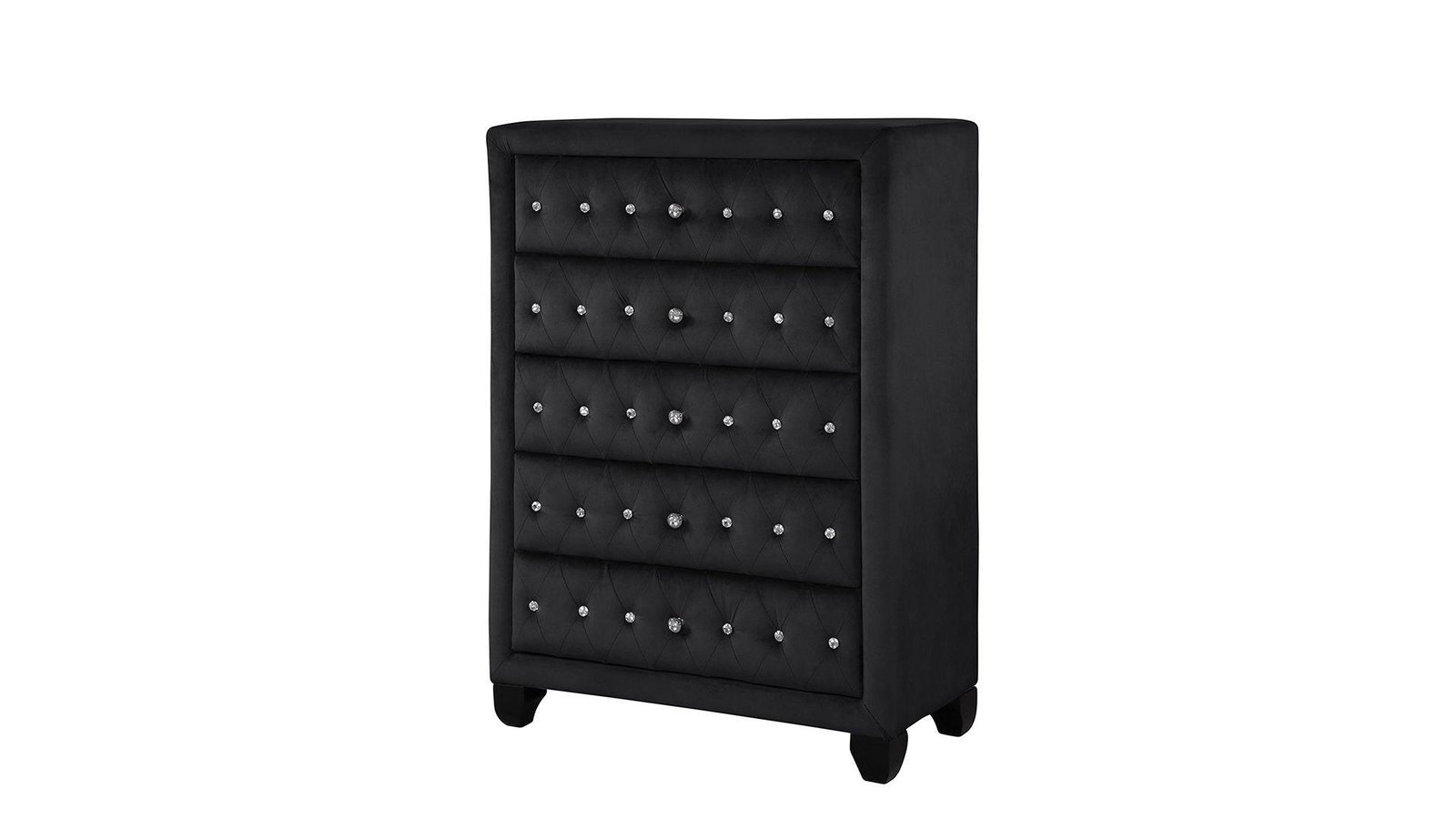 Sophia_Chest__1__1500_975.jpg HAZEL QUEEN 4 PC VANITY BEDROOM SET IN BLACK - Image 5