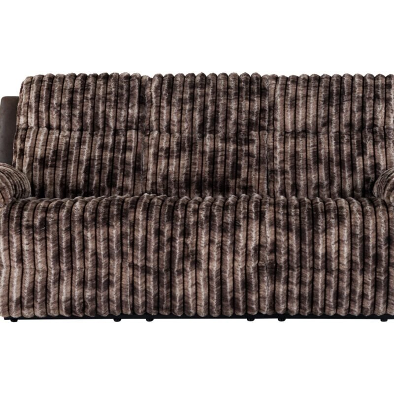U6028 BROWN RECLINING SOFA