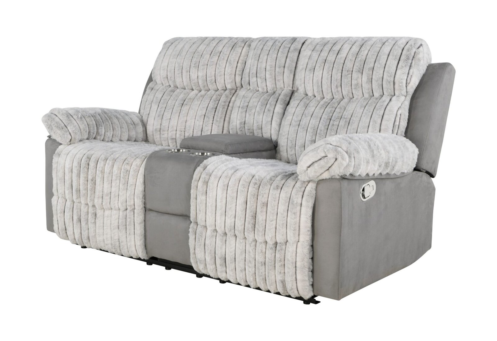 U6028-GREY-CRLS-ANGLE-1.jpg U6028 GREY CONSOLE RECLINING LOVESEAT - Image 2