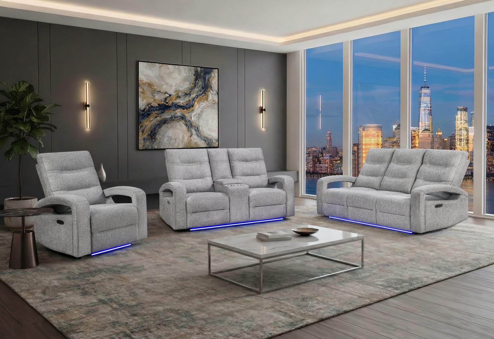 U6611-GREY-15-PRS-PCRLS-PR-RSC-1-2.jpg U6611 GREY 15 POWER RECLINING SOFA/POWER CONSOLE RECLINING LOVESEAT