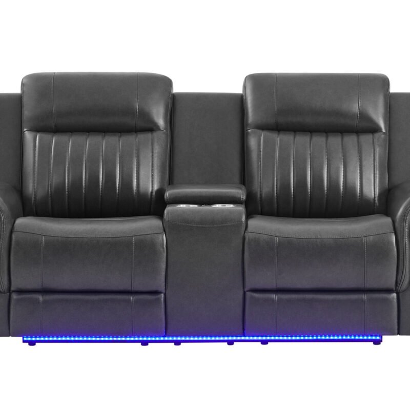 U8879 BLANCHE CHARCOAL PWR CON REC LS W/LED, GLOBAL SS & SUBWOOFER